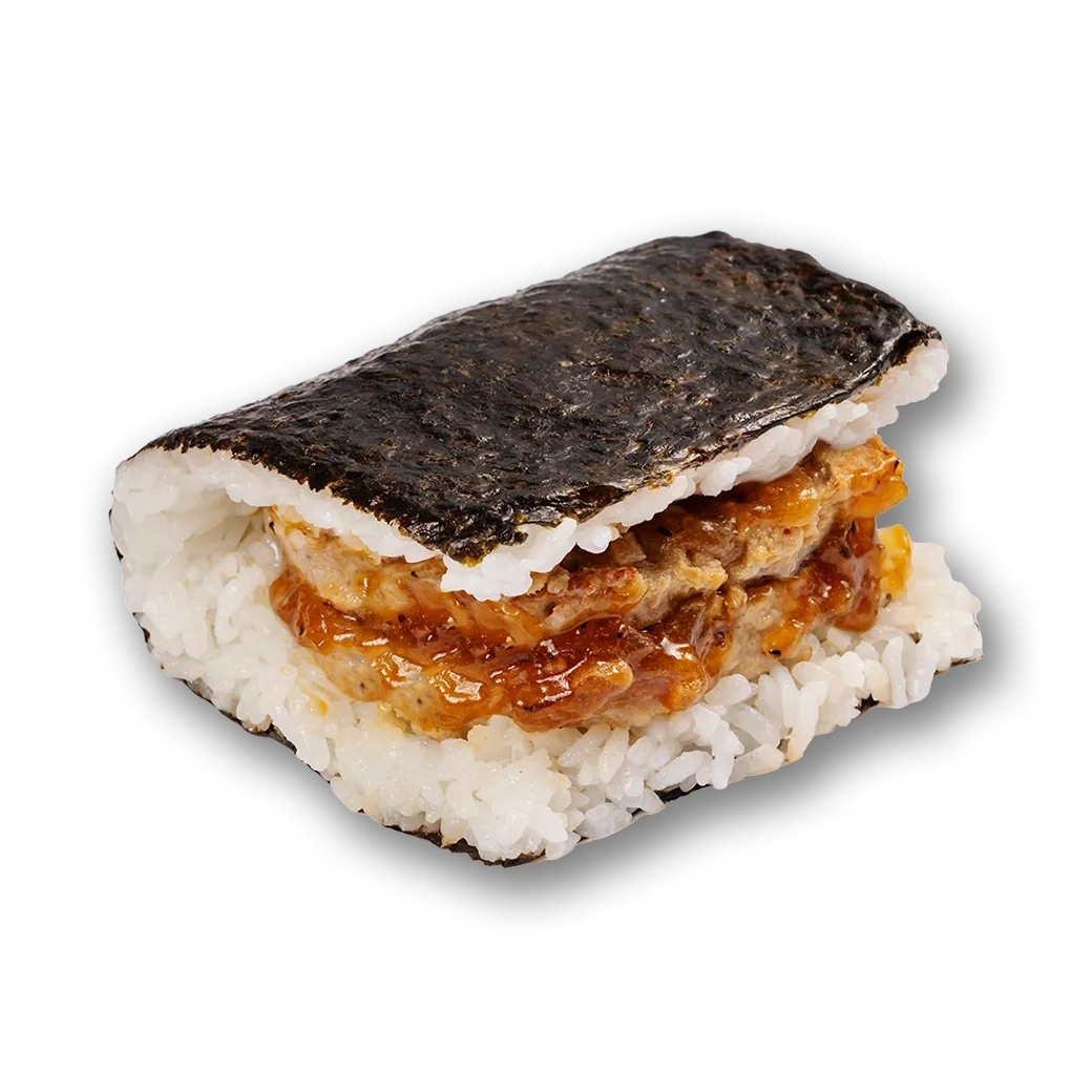 沖縄県産あぐー豚使用 ダブルハンバーグサンドおむすび